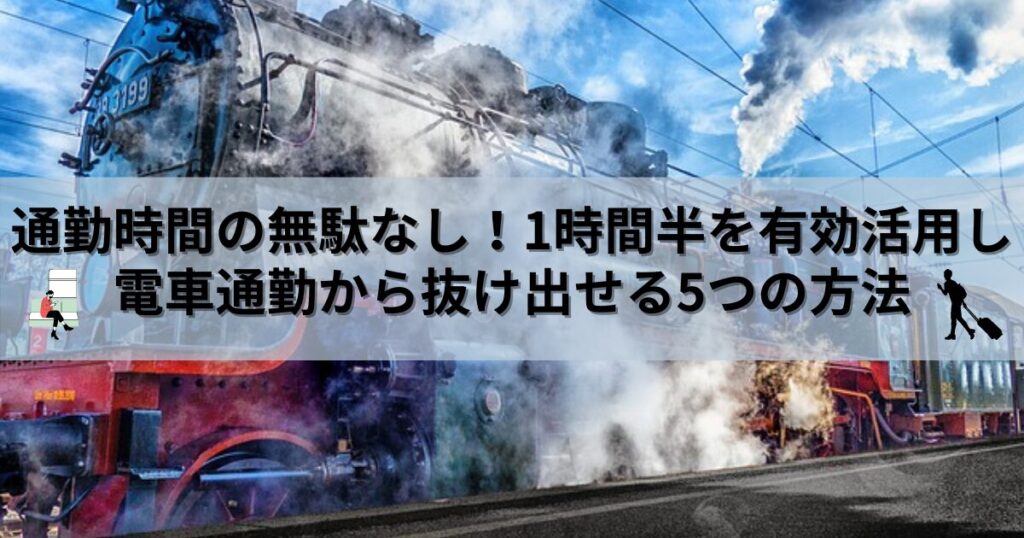 通勤時間の無駄なし！1時間半を有効活用し電車通勤から抜け出せる5つの方法