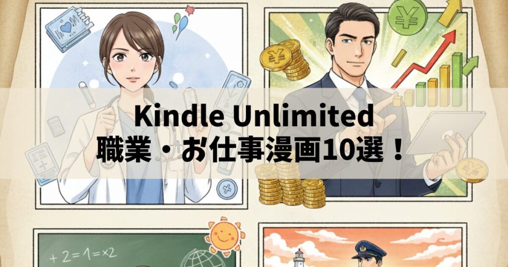 【全巻イッキ読み】Kindle Unlimitedでおすすめの職業・お仕事漫画10選！仕事のヒントと熱いドラマ