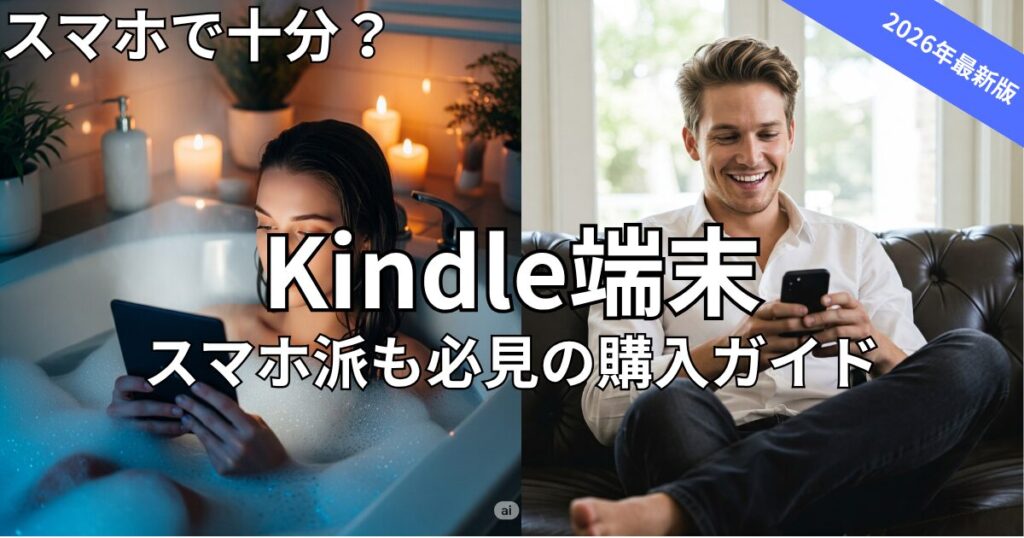 Kindle端末はいらない？カラー登場でスマホ派も必見の購入ガイド　2026年最新