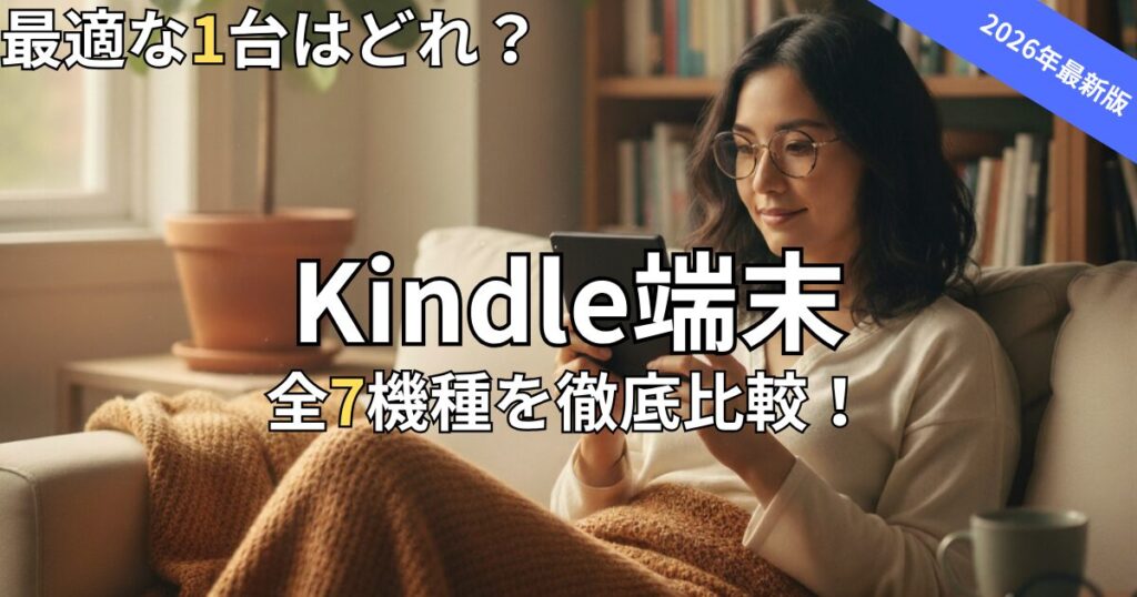 Kindle全7機種を徹底比較　2026年最新版