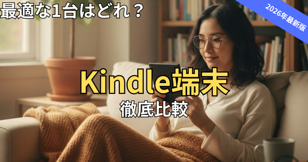 【2026最新】Kindle端末 全8機種を徹底比較！カラー登場で最適な1台はどれ？