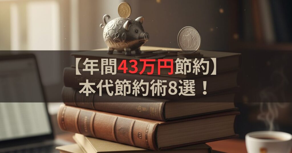 【年間43万円節約】本代を気にせず読書を楽しむ節約術8選！年間500冊読むマニアが徹底解説