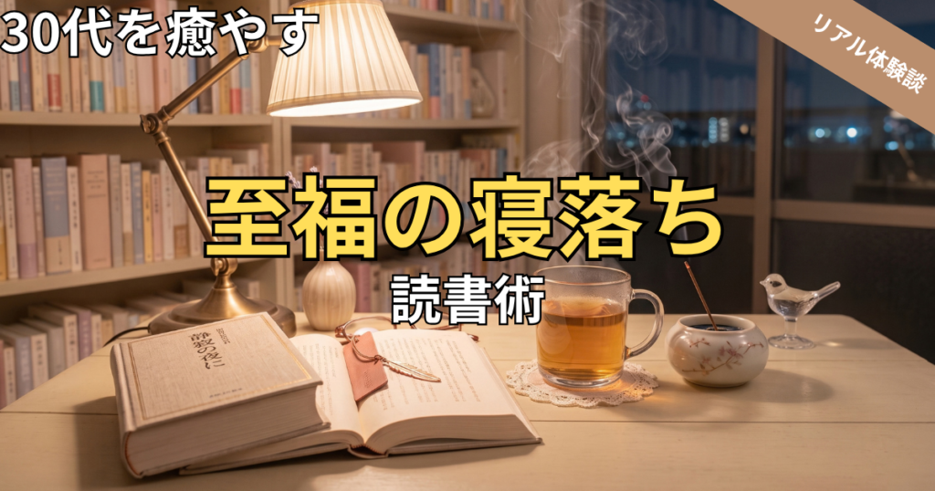 「寝る前の読書はよくない」はやり方次第！30代を癒やす至福の寝落ち読書術