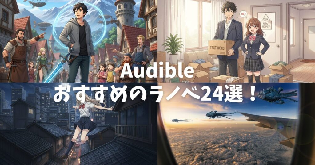 【声優朗読】Audible(オーディブル)でおすすめのラノベ24選！聴き放題の名作を厳選