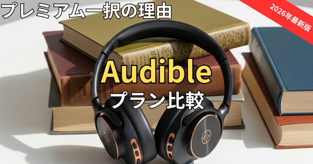 オーディブル新プランの違いを徹底比較！スタンダードよりプレミアムを選ぶべき理由とプラン変更のコツ