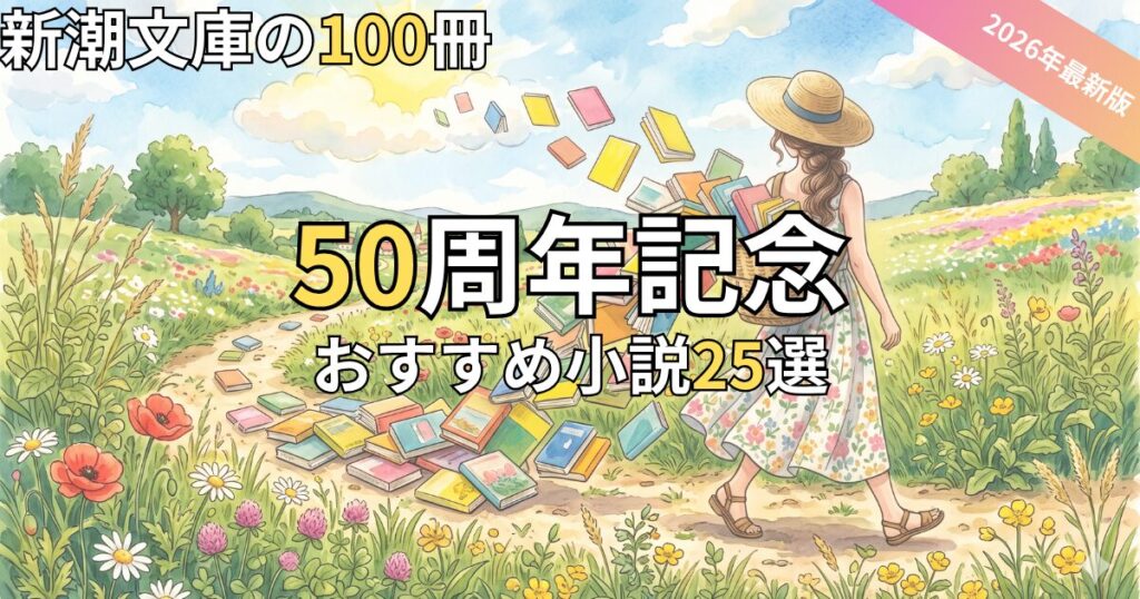 【2026夏】新潮文庫の100冊おすすめ25選！50周年フェアの目玉と限定特典まとめ
