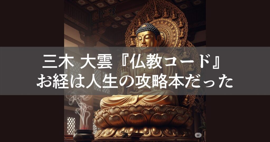 【書評】三木 大雲『お経から読み解く未来予言 仏教コード』お経は人生の攻略本だった