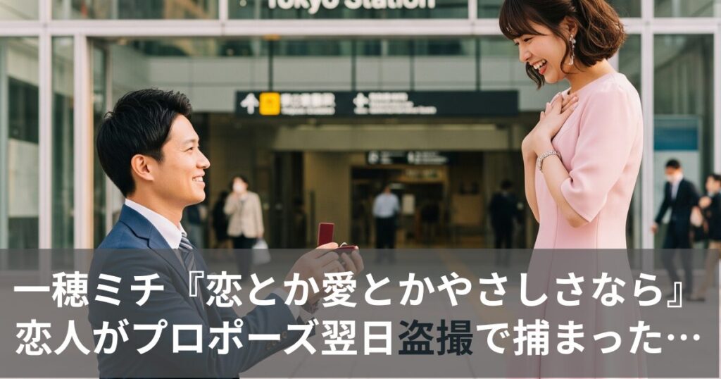 恋人がプロポーズ翌日盗撮で捕まった…【書評】一穂ミチ『恋とか愛とかやさしさなら』