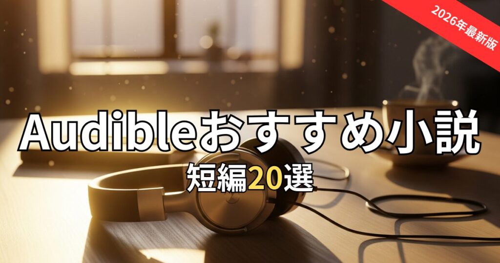 【隙間時間に】Audible短編小説おすすめ20選！サクッと聴けて心に残る傑作集