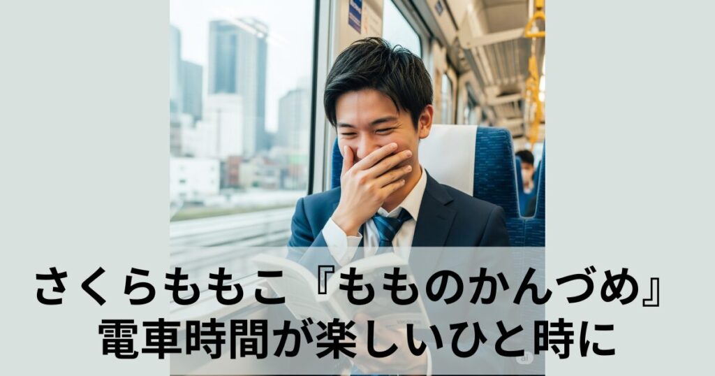 【書評】さくらももこ『もものかんづめ』電車時間が楽しいひと時になる爆笑エッセイ