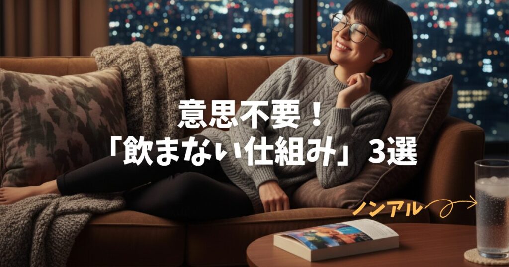 【禁酒・断酒を成功させるには？】意思不要！アルコール専門医の教えを応用した「飲まない仕組み」3選