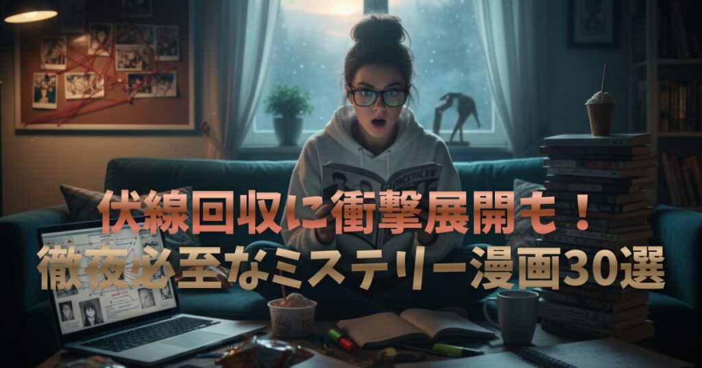 【冬の夜長に】徹夜必至！伏線回収が凄いおすすめミステリー漫画30選
